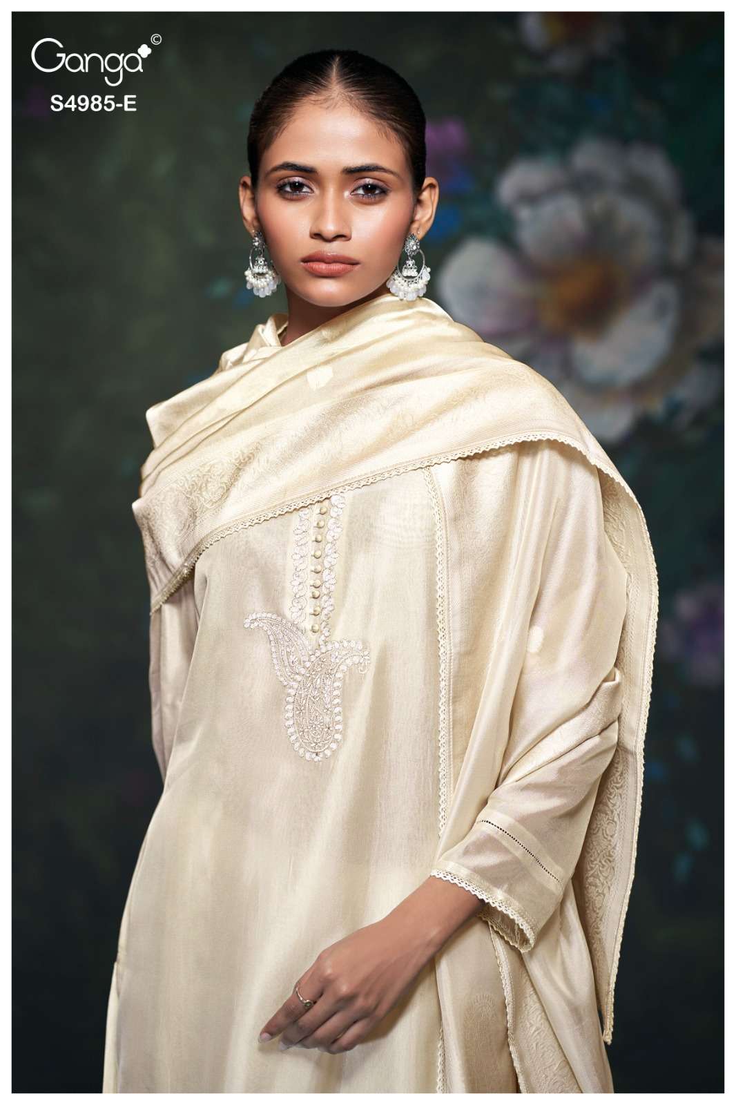 Ganga Fashion Miorra 4985 Jacquard Silk Dress Material - Amrah Wholesale