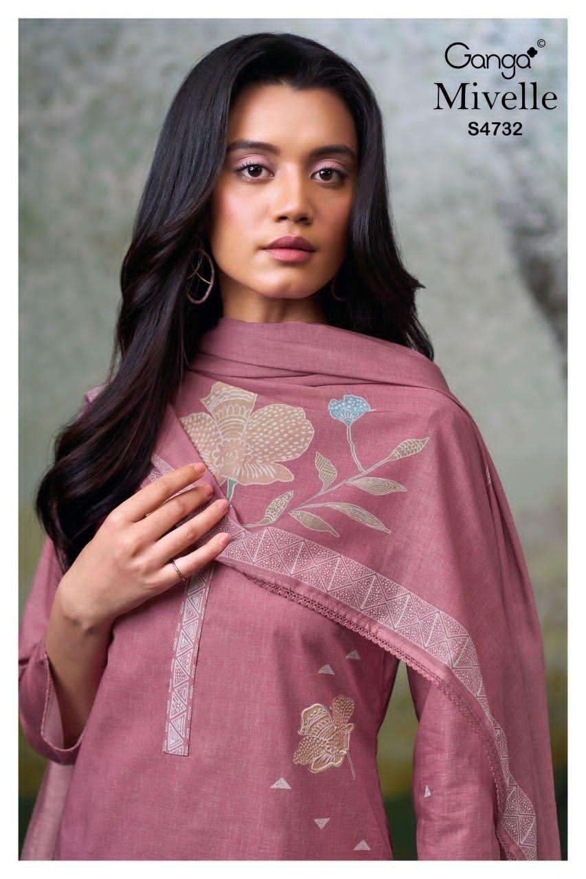 Ganga Fashion Mivelle 4732 Premium Cotton Dress Material - Amrah Wholesale