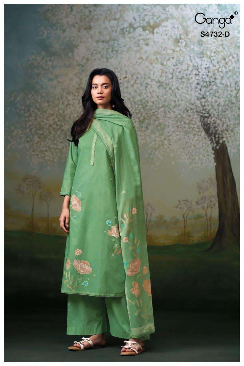 Ganga Fashion Mivelle 4732 Premium Cotton Dress Material