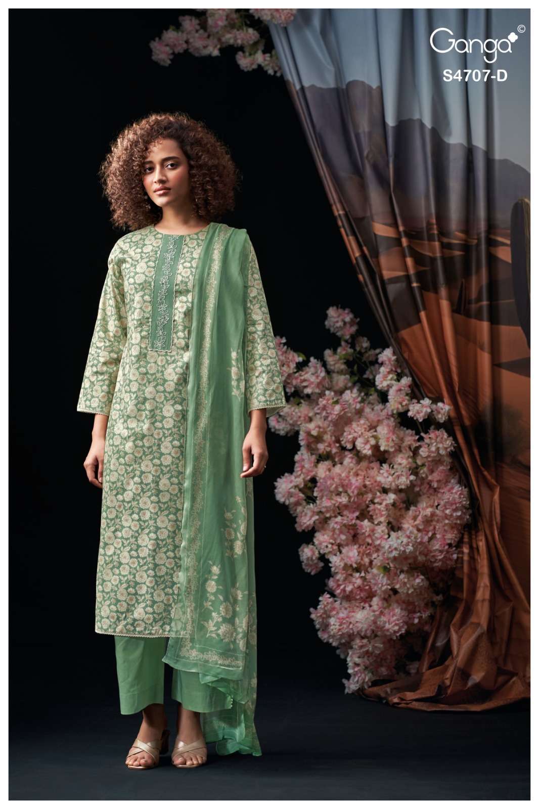 Ganga Fashion Miyanshi 4707 Cotton Dress Material - Amrah Wholesale