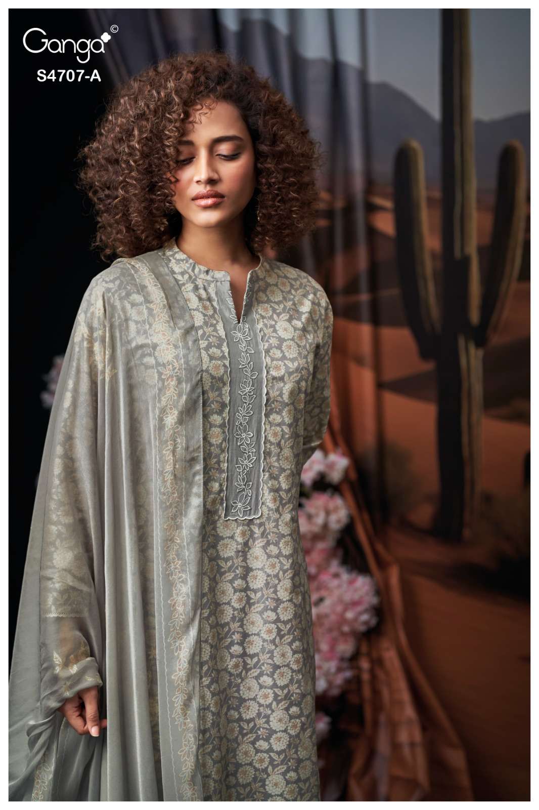 Ganga Fashion Miyanshi 4707 Cotton Dress Material - Amrah Wholesale