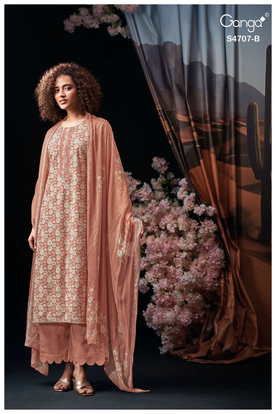 Ganga Fashion Miyanshi 4707 Cotton Dress Material - Amrah Wholesale