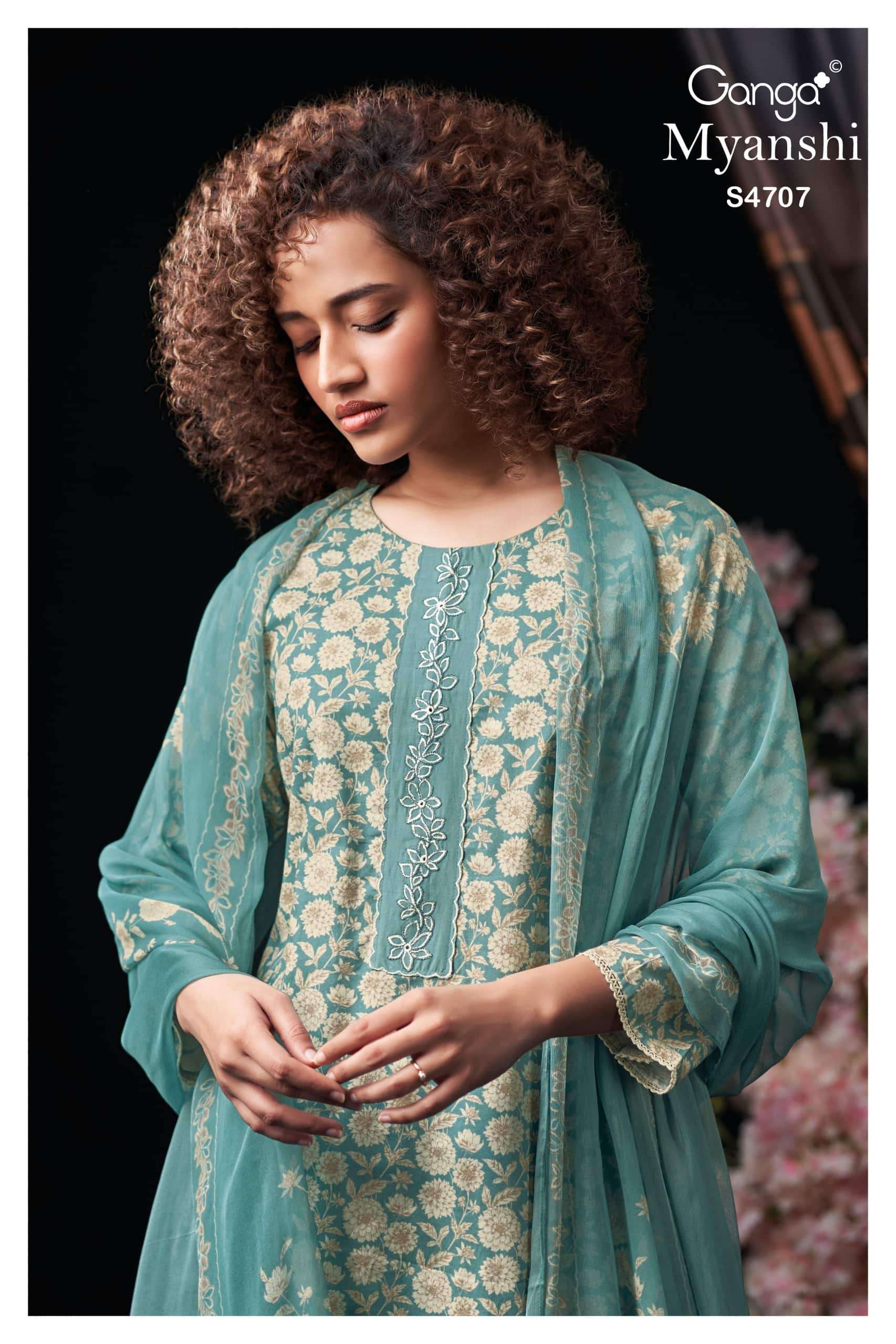 Ganga Fashion Miyanshi 4707 Cotton Dress Material - Amrah Wholesale