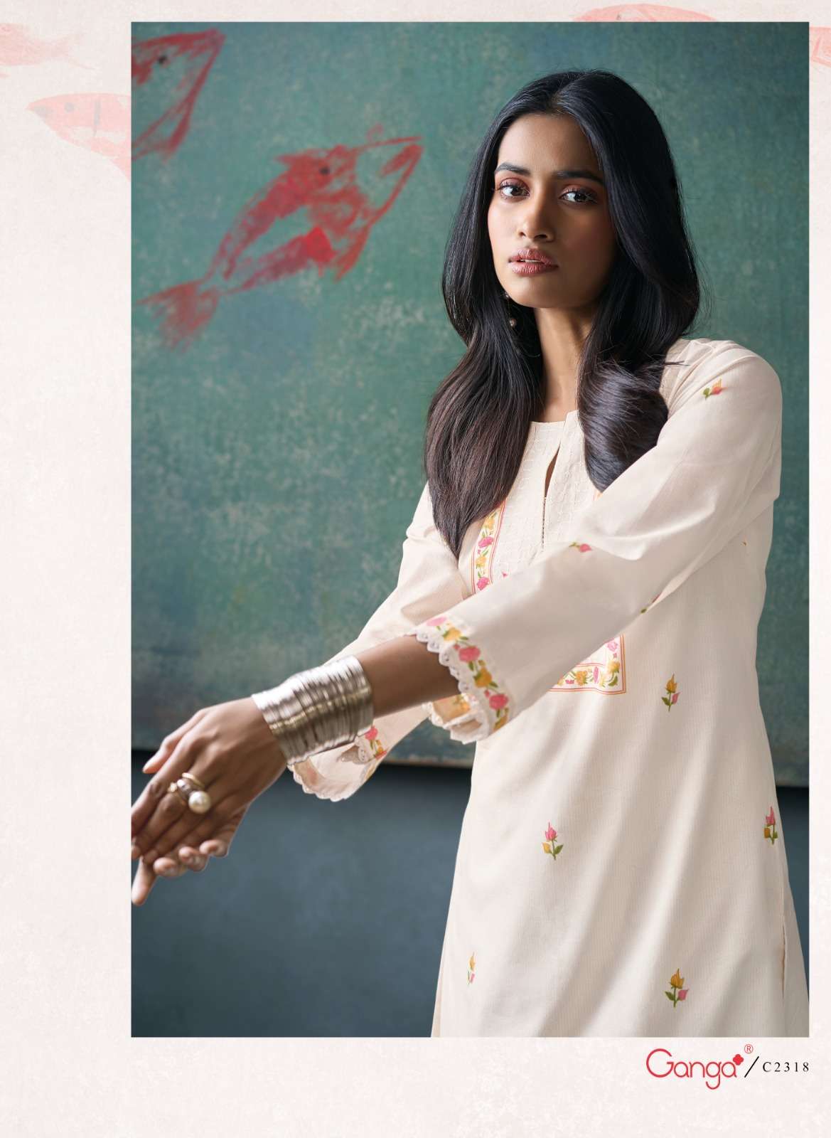 Ganga Fashion Moh Cotton Salwar Suit Set Wholesale - Amrah Wholesale