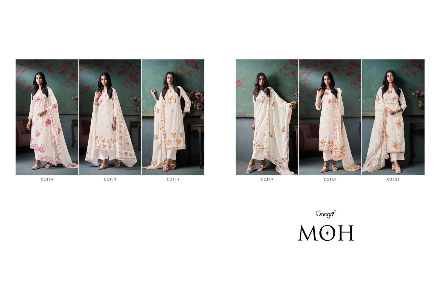 Ganga Fashion Moh Cotton Salwar Suit Set Wholesale - Amrah Wholesale