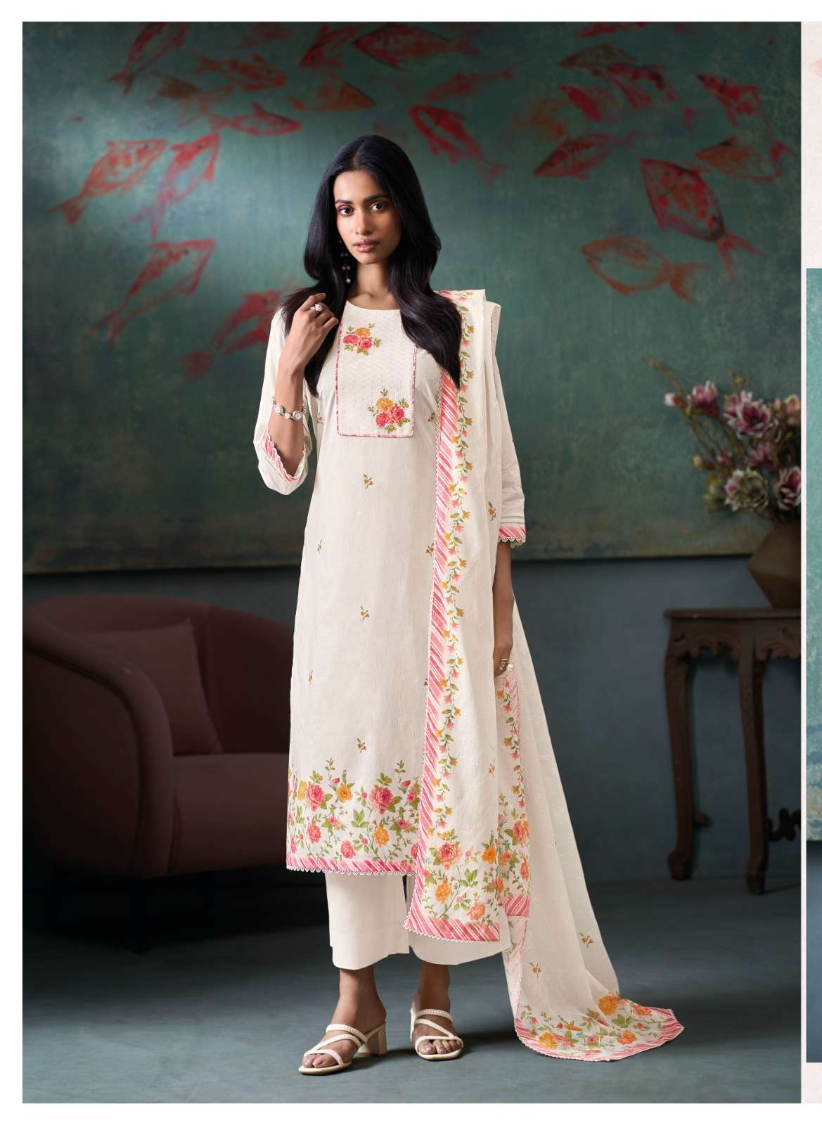Ganga Fashion Moh Cotton Salwar Suit Set Wholesale - Amrah Wholesale