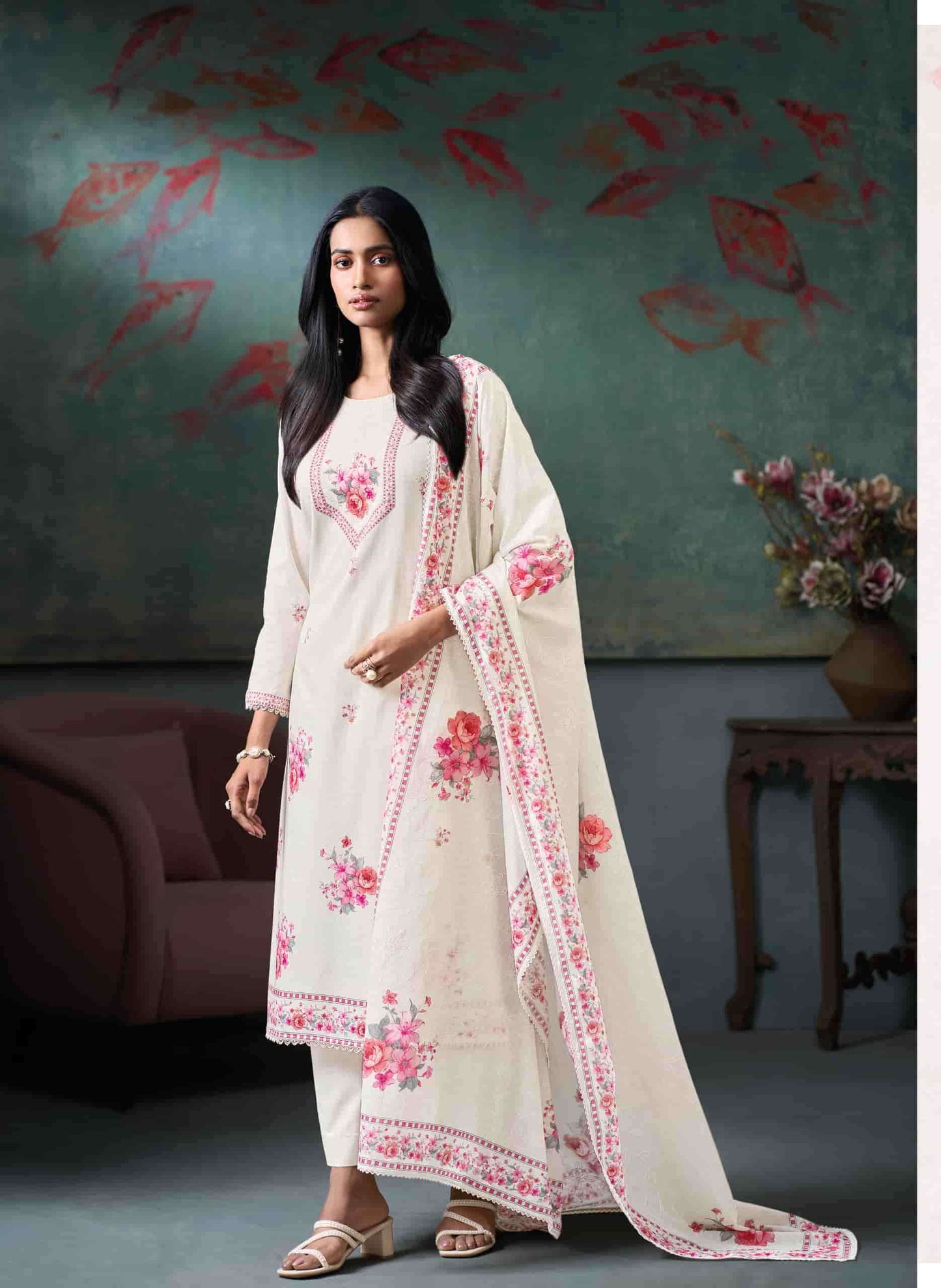 Ganga Fashion Moh Cotton Salwar Suit Set Wholesale - Amrah Wholesale
