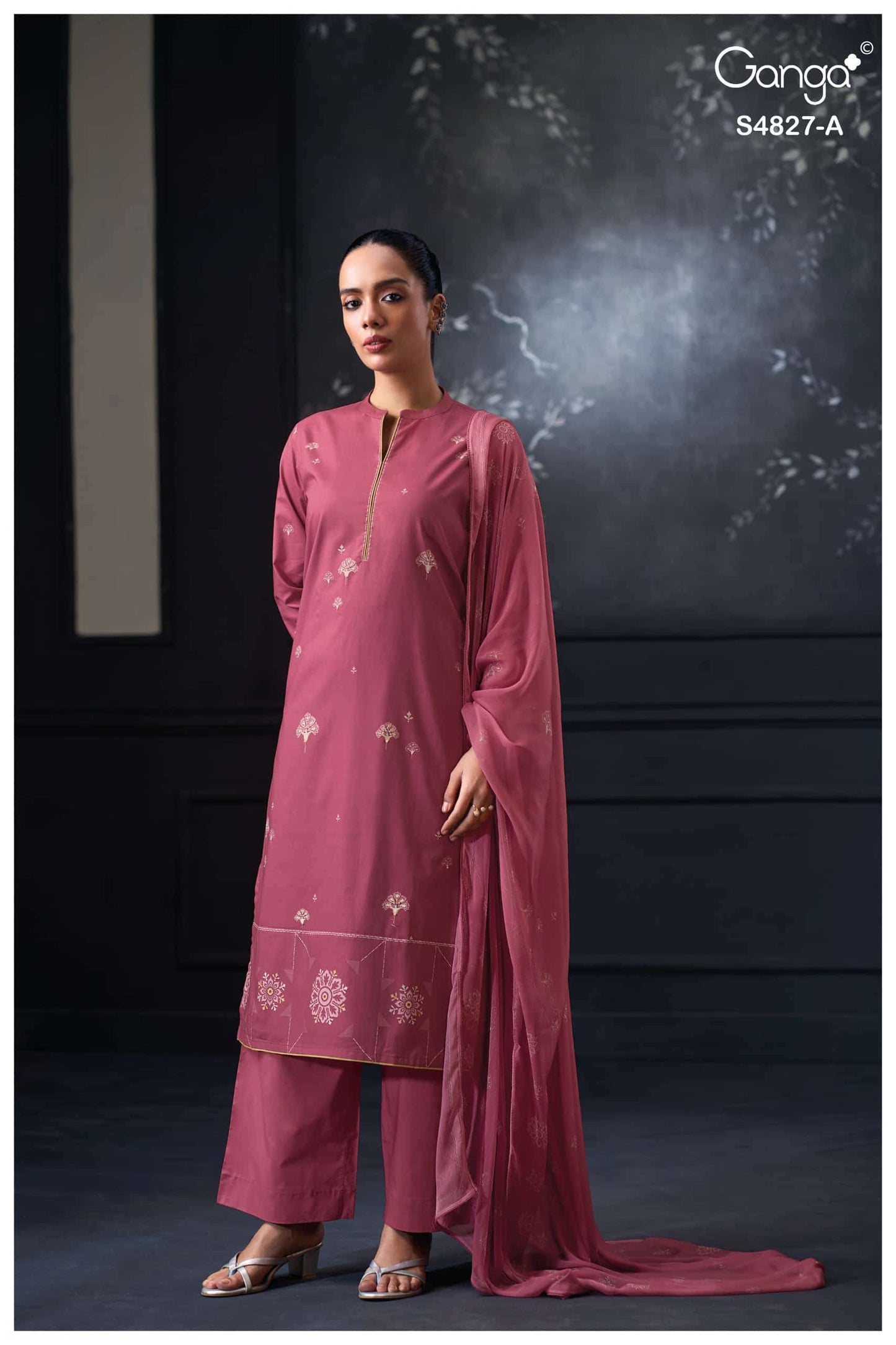 Ganga Fashion Mrinali 4827 Premium Cotton Dress Material