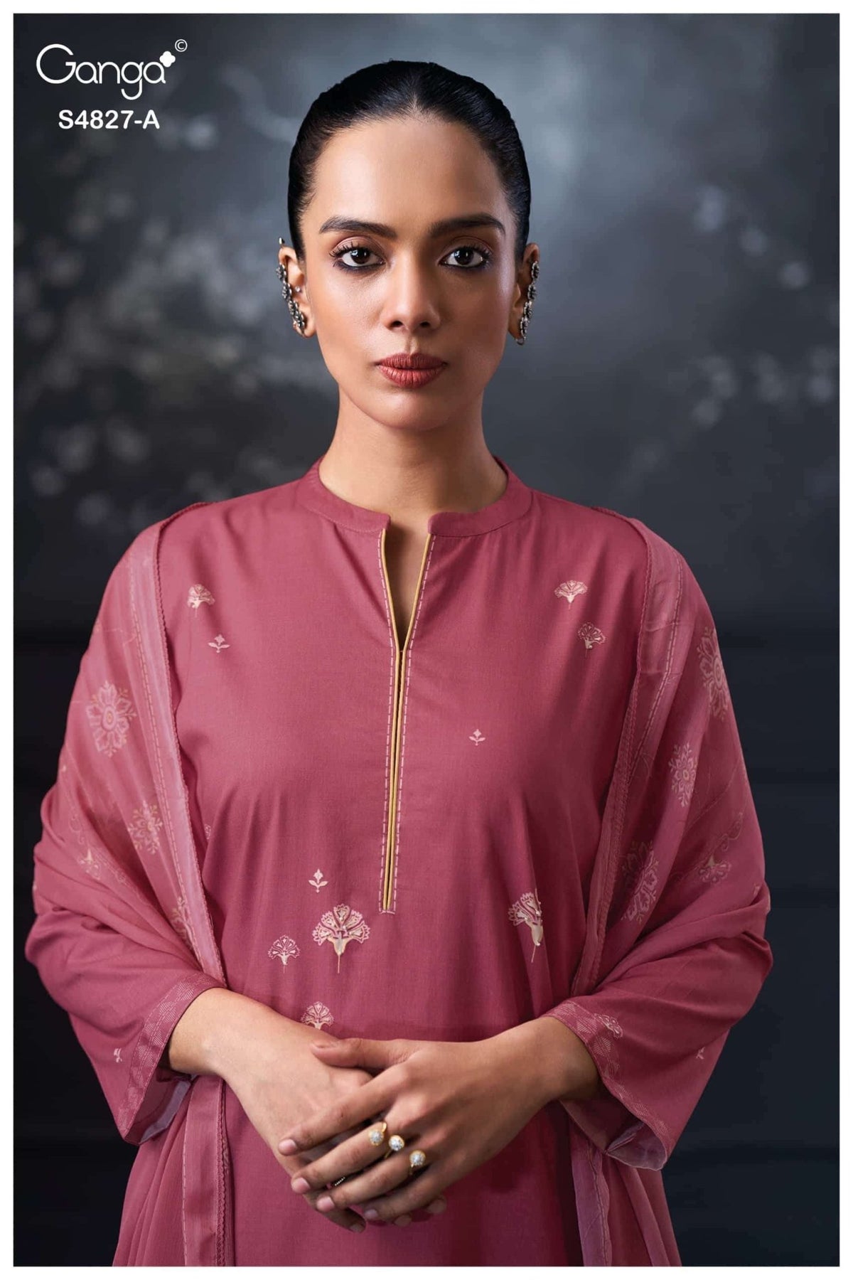 Ganga Fashion Mrinali 4827 Premium Cotton Dress Material - Amrah Wholesale