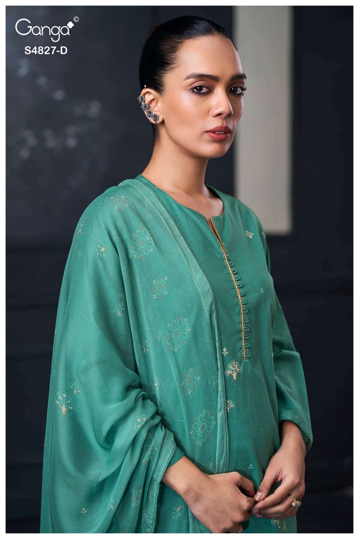 Ganga Fashion Mrinali 4827 Premium Cotton Dress Material - Amrah Wholesale