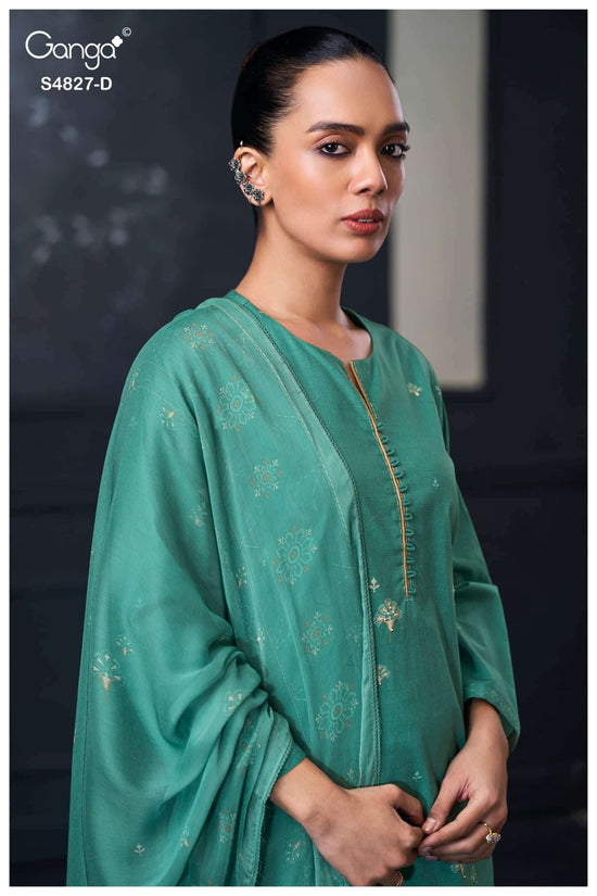 Ganga Fashion Mrinali 4827 Premium Cotton Dress Material - Amrah Wholesale
