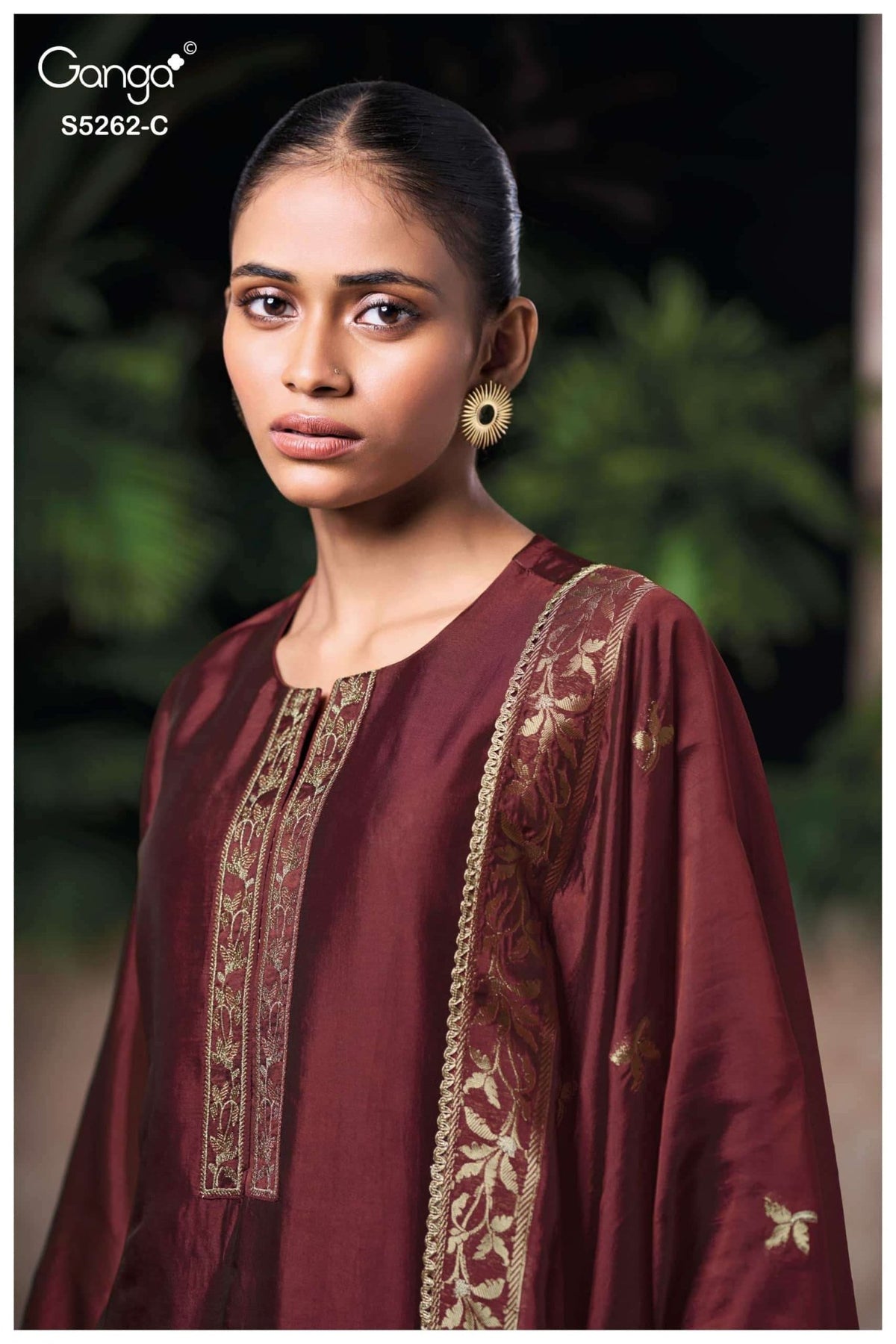 Ganga Fashion Myren 5262 Woven Silk Jacquard Dress Material - Amrah Wholesale