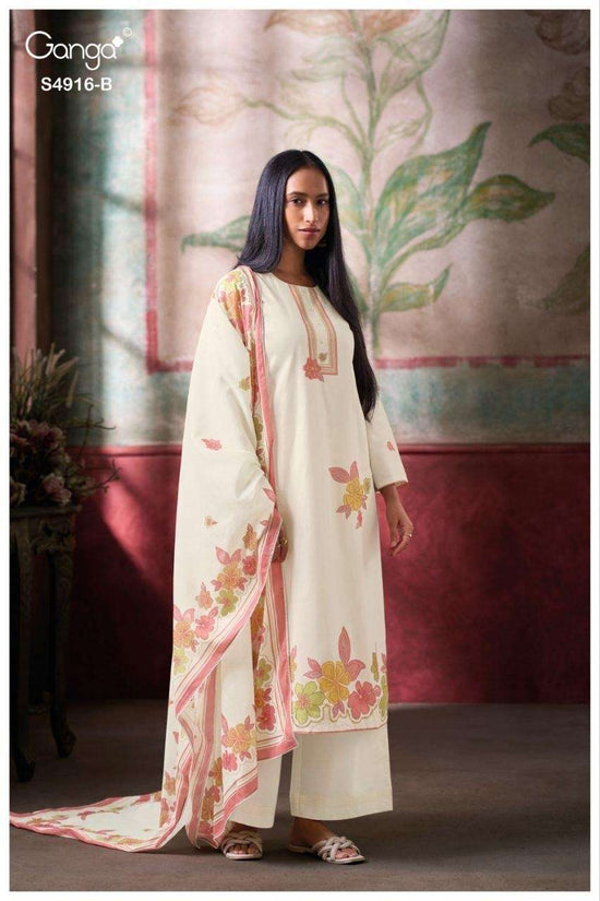 Ganga Fashion Nairika 4916 Premium Cotton Dress Material - Amrah Wholesale