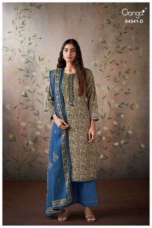 Ganga Fashion Neshira 4541 Cotton Printed Dress Material Wholesale Collection
