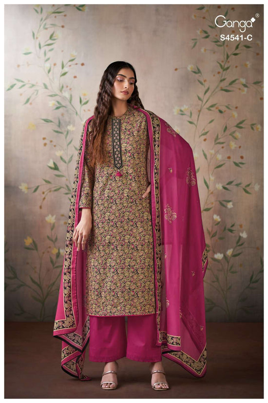 Ganga Fashion Neshira 4541 Cotton Printed Dress Material Wholesale Collection
