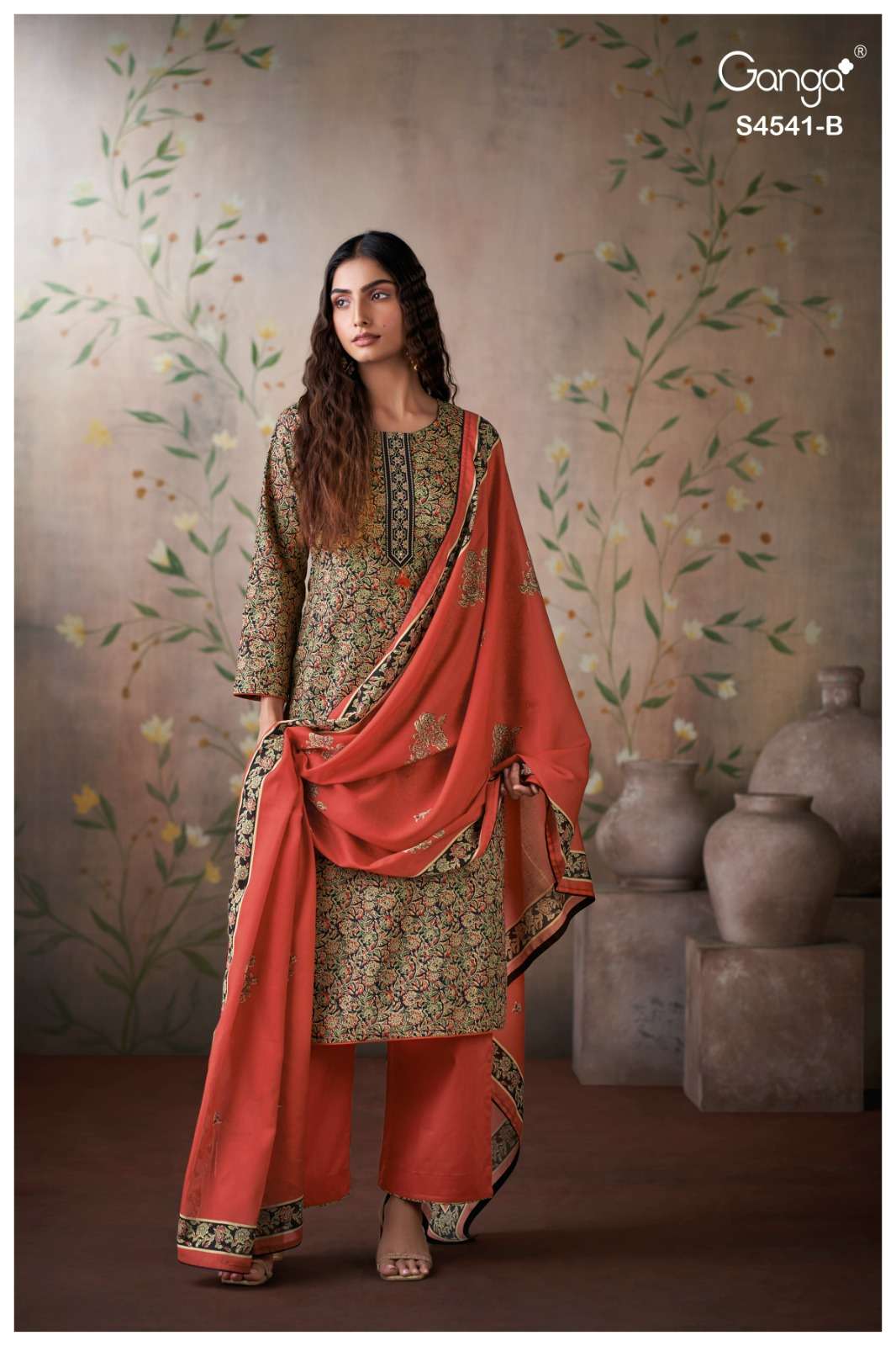Ganga Fashion Neshira 4541 Cotton Printed Dress Material Wholesale Collection