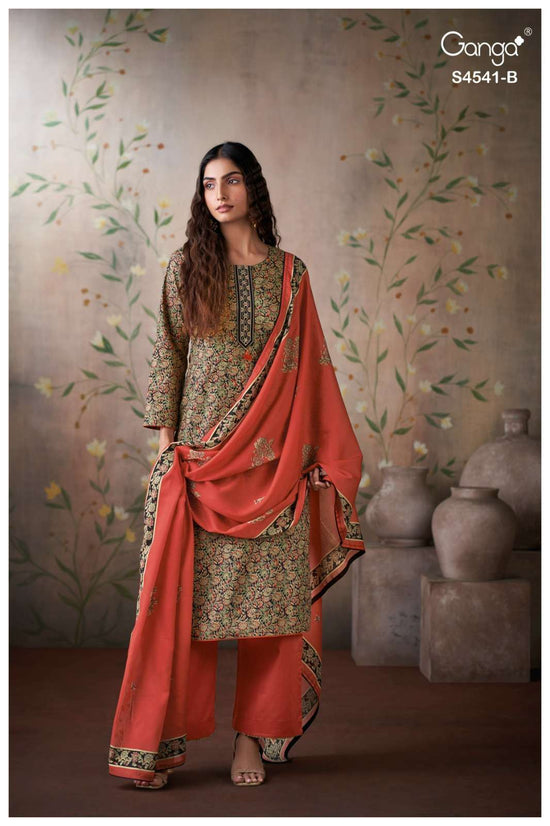 Ganga Fashion Neshira 4541 Cotton Printed Dress Material Wholesale Collection