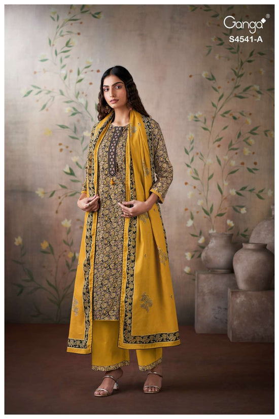 Ganga Fashion Neshira 4541 Cotton Printed Dress Material Wholesale Collection