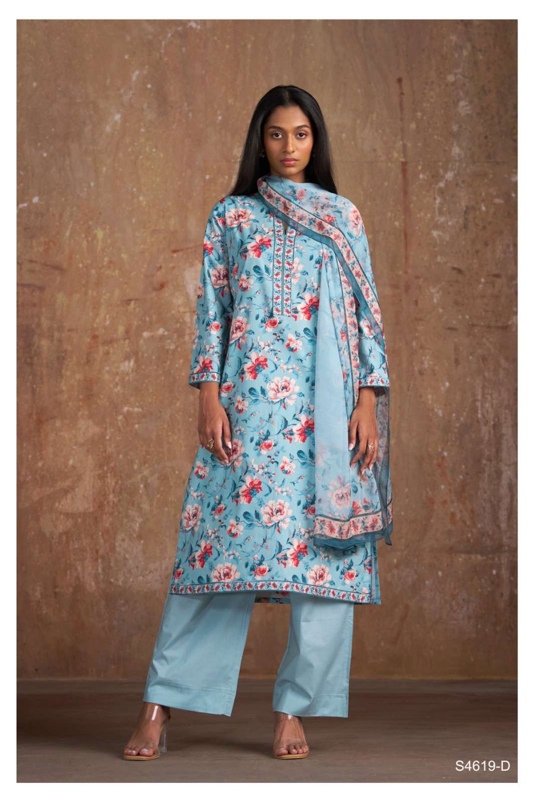 Ganga Fashion Nitya 4619 Cotton Dress Material Wholesale Surat - Amrah Wholesale