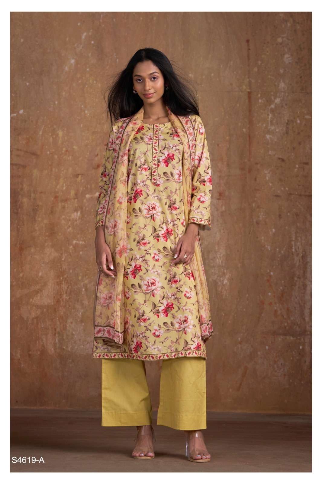 Ganga Fashion Nitya 4619 Cotton Dress Material Wholesale Surat - Amrah Wholesale