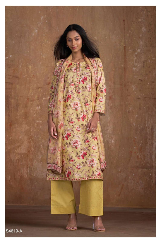 Ganga Fashion Nitya 4619 Cotton Dress Material Wholesale Surat - Amrah Wholesale