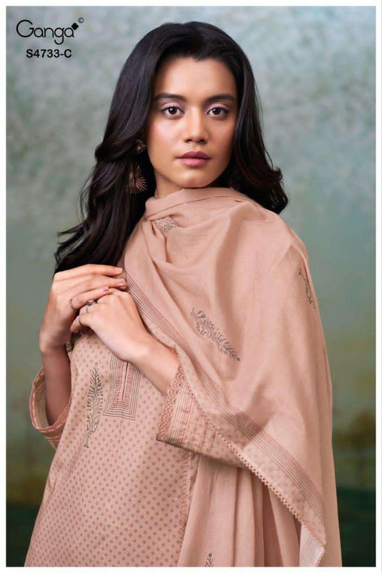 Ganga Fashion Nivellea 4733 Premium Cotton Dress Material - Amrah Wholesale