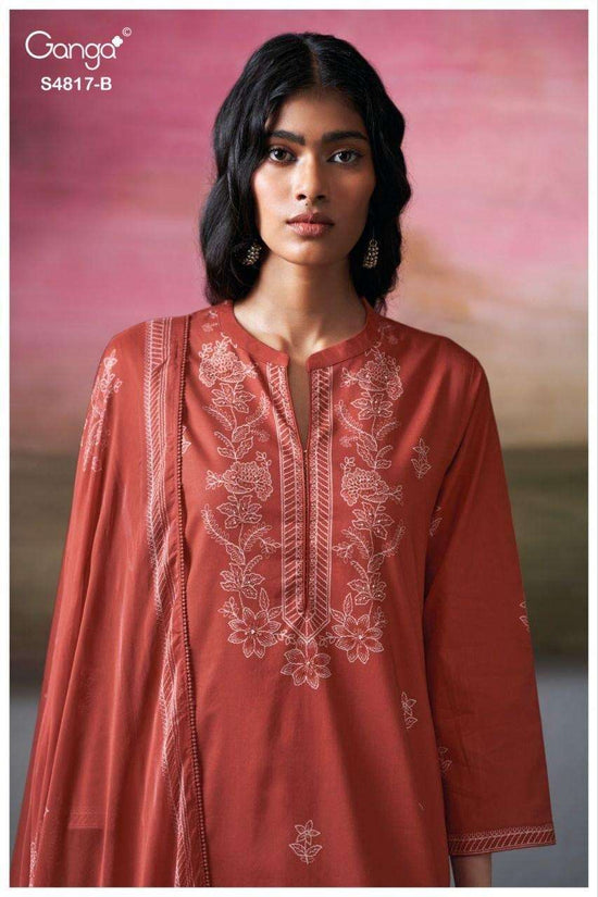 Ganga Fashion Nivika 4817 Premium Cotton Dress Material - Amrah Wholesale