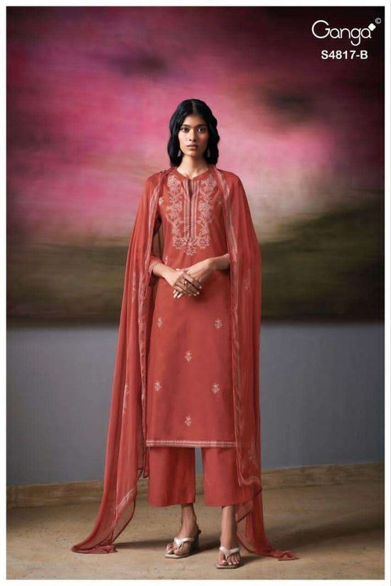 Ganga Fashion Nivika 4817 Premium Cotton Dress Material - Amrah Wholesale