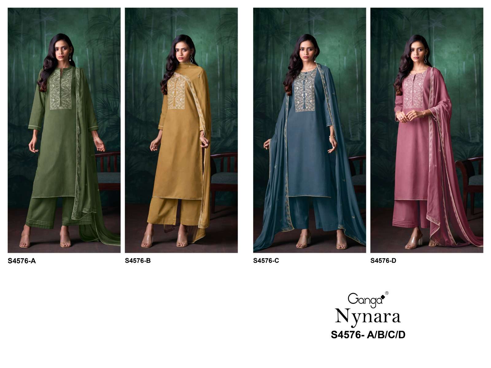 Ganga Fashion Nynara 4576 - Amrah Wholesale