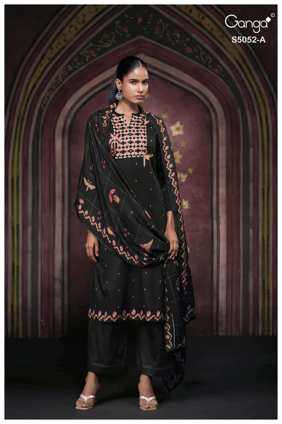 Ganga Fashion Nyrisha 5052 Premium Cotton Satin Dress Material