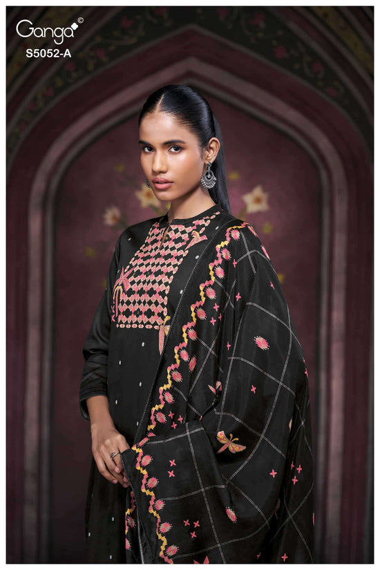 Ganga Fashion Nyrisha 5052 Premium Cotton Satin Dress Material