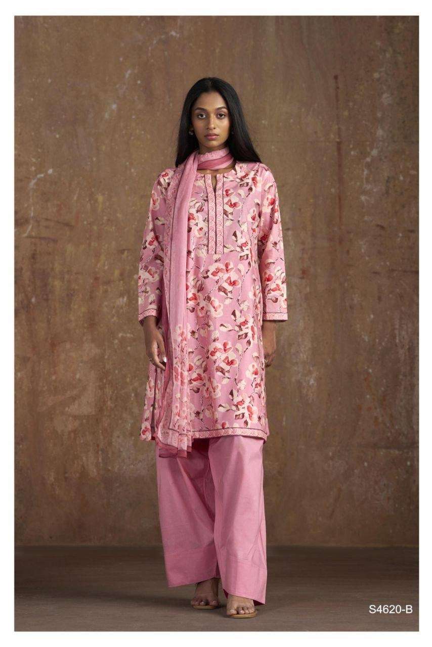Ganga Fashion Oorja 4620 Dress Material Wholesale Catalogue - Amrah Wholesale