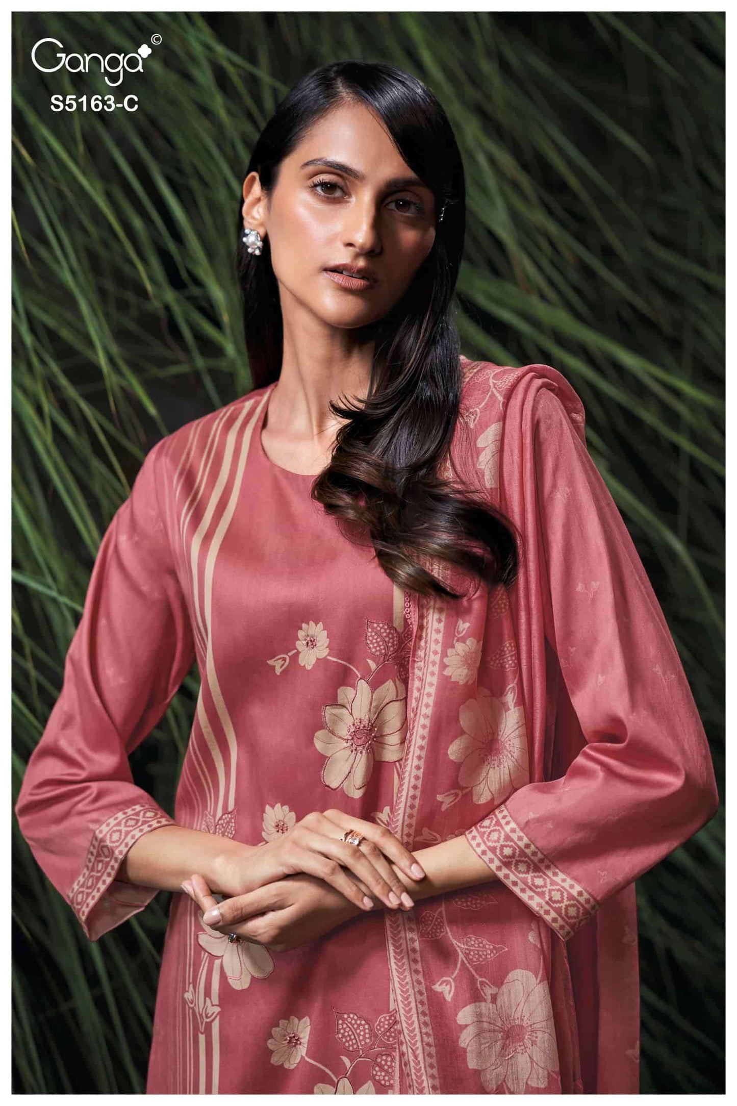Ganga Fashion Paesyn 5163 Premium Cotton Satin Dress Material