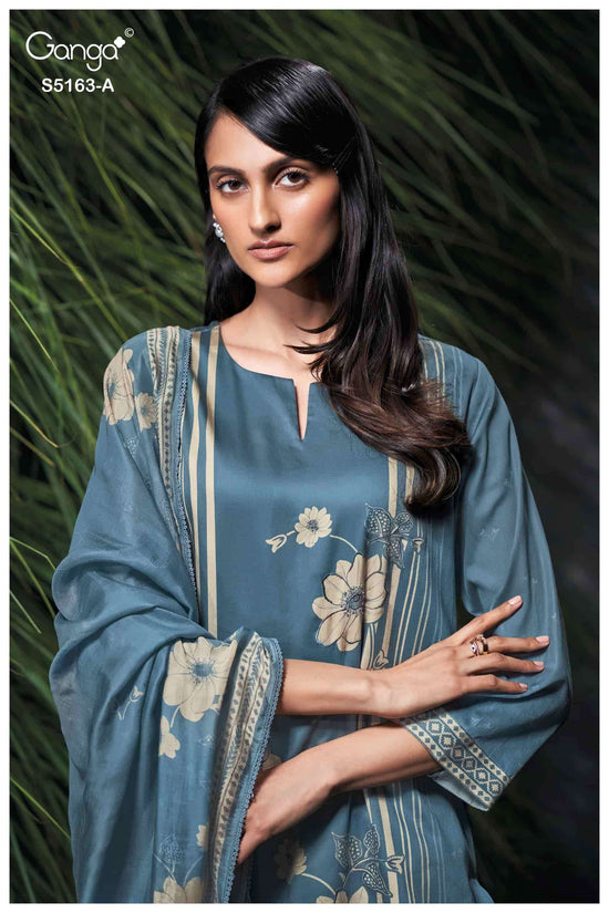 Ganga Fashion Paesyn 5163 Premium Cotton Satin Dress Material