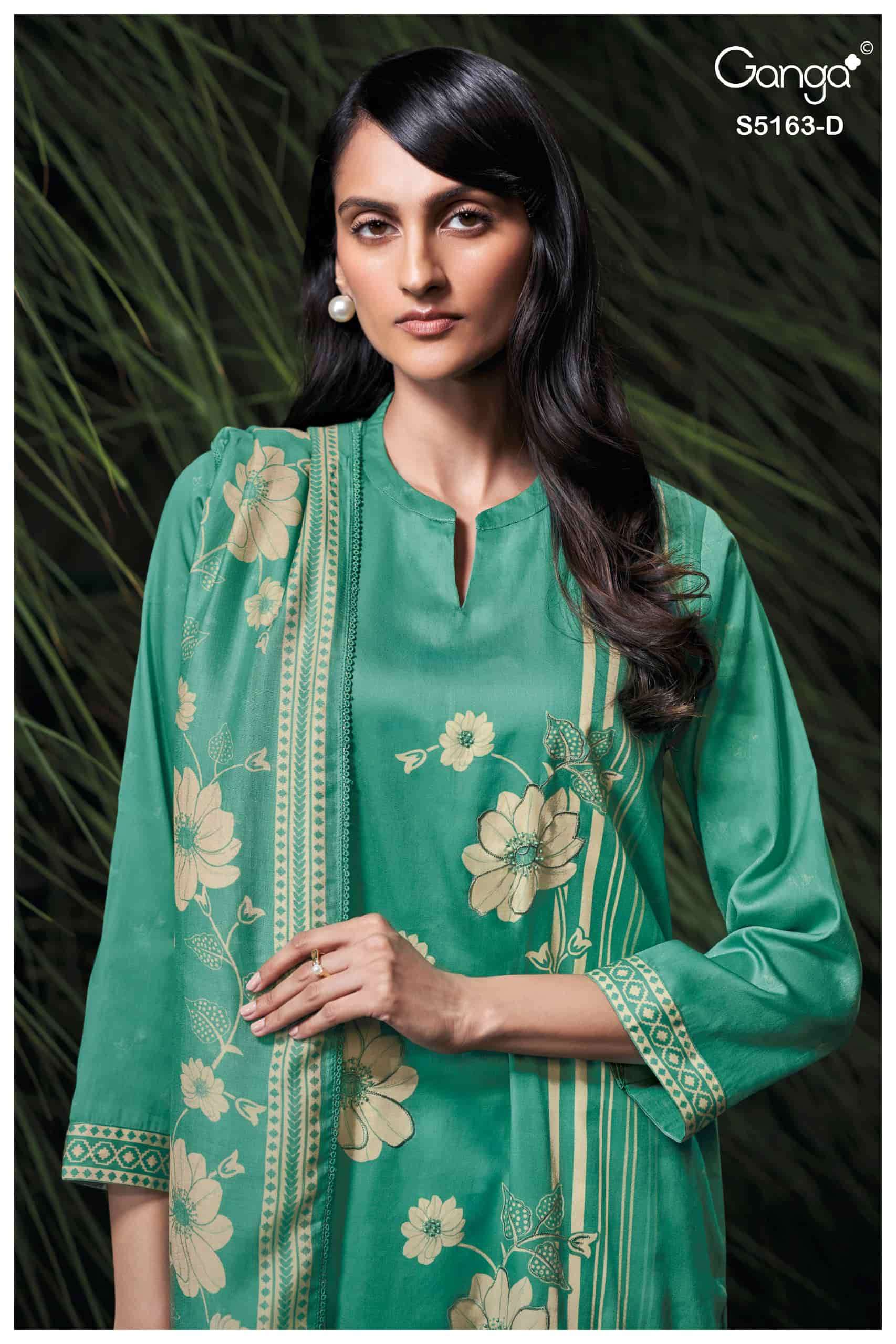 Ganga Fashion Paesyn 5163 Premium Cotton Satin Dress Material