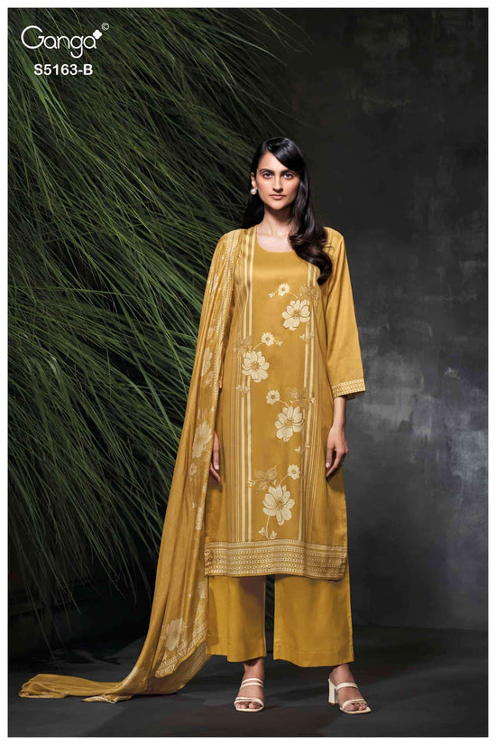 Ganga Fashion Paesyn 5163 Premium Cotton Satin Dress Material