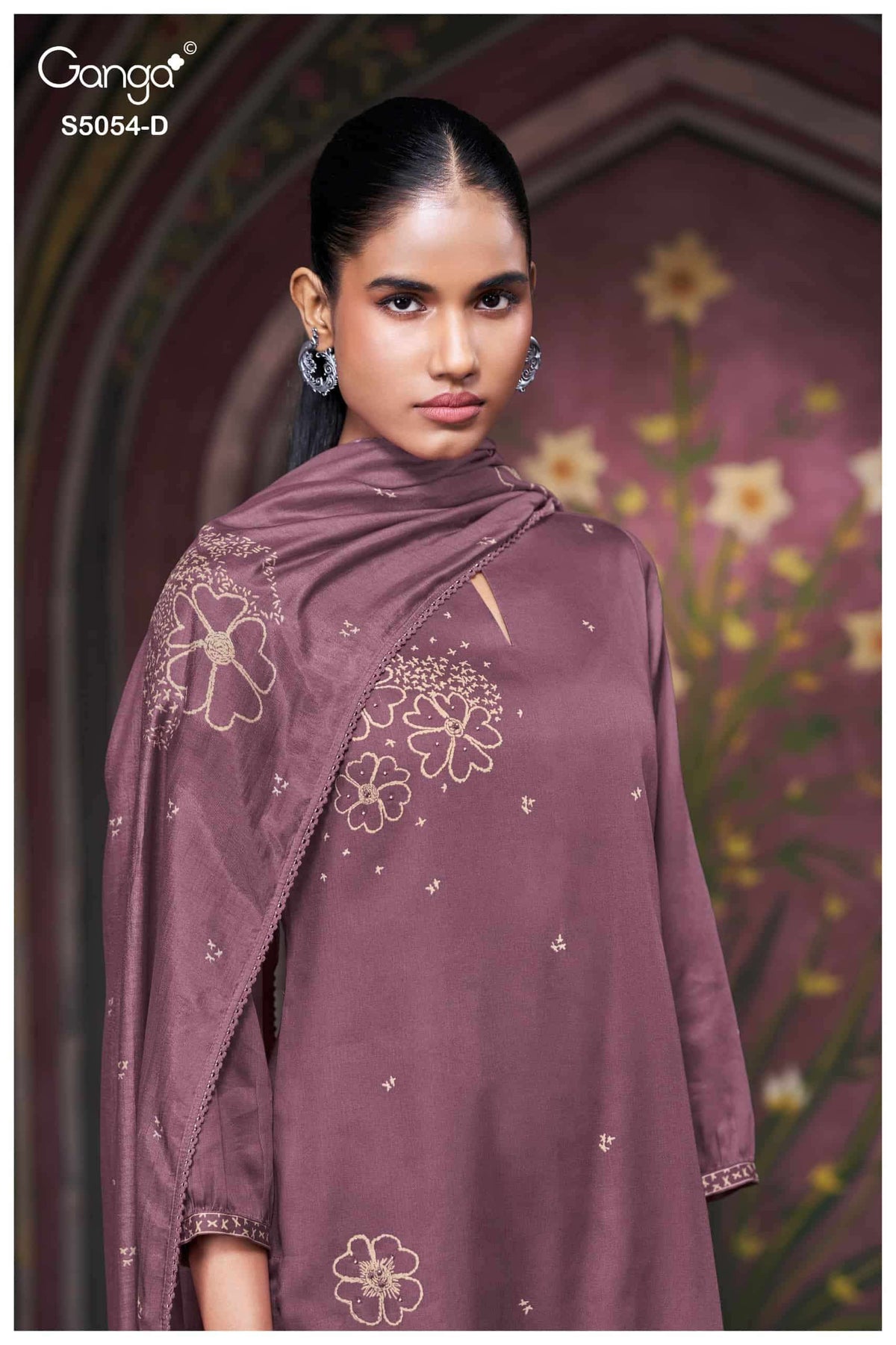 GANGA FASHION PAMELA 5054 Premium Cotton Satin Salwar Suit Dress Material