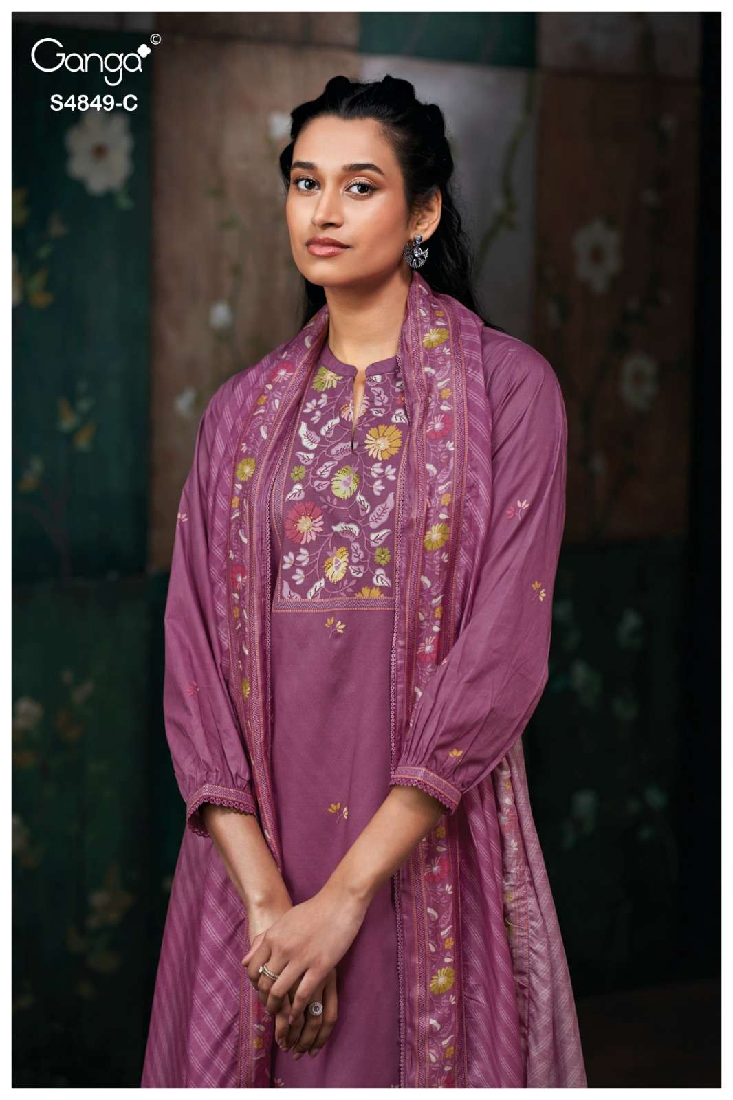 Ganga Fashion Pazellea 4849 Premium Cotton Dress Material - Amrah Wholesale