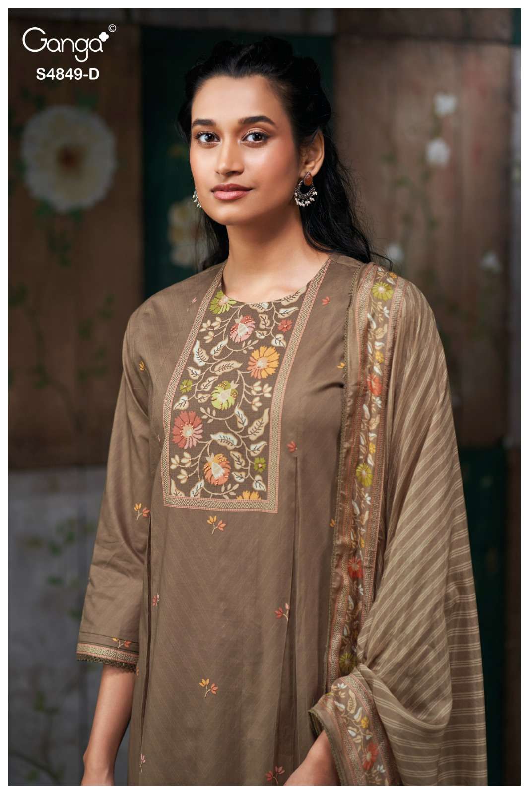 Ganga Fashion Pazellea 4849 Premium Cotton Dress Material - Amrah Wholesale