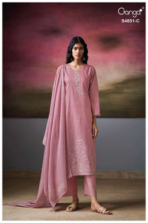 Ganga Fashion Pelyra 4851 Premium Cotton Dress Material