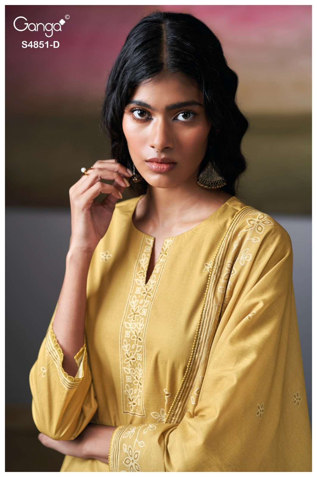 Ganga Fashion Pelyra 4851 Premium Cotton Dress Material - Amrah Wholesale