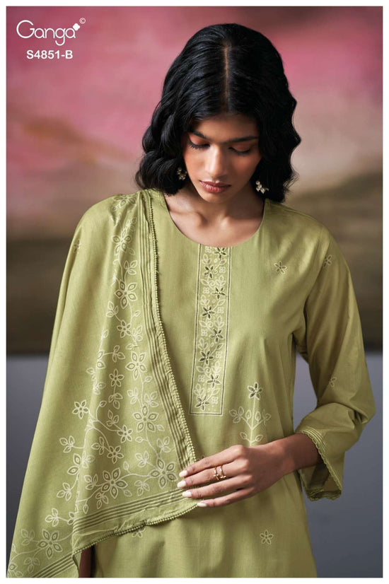 Ganga Fashion Pelyra 4851 Premium Cotton Dress Material - Amrah Wholesale
