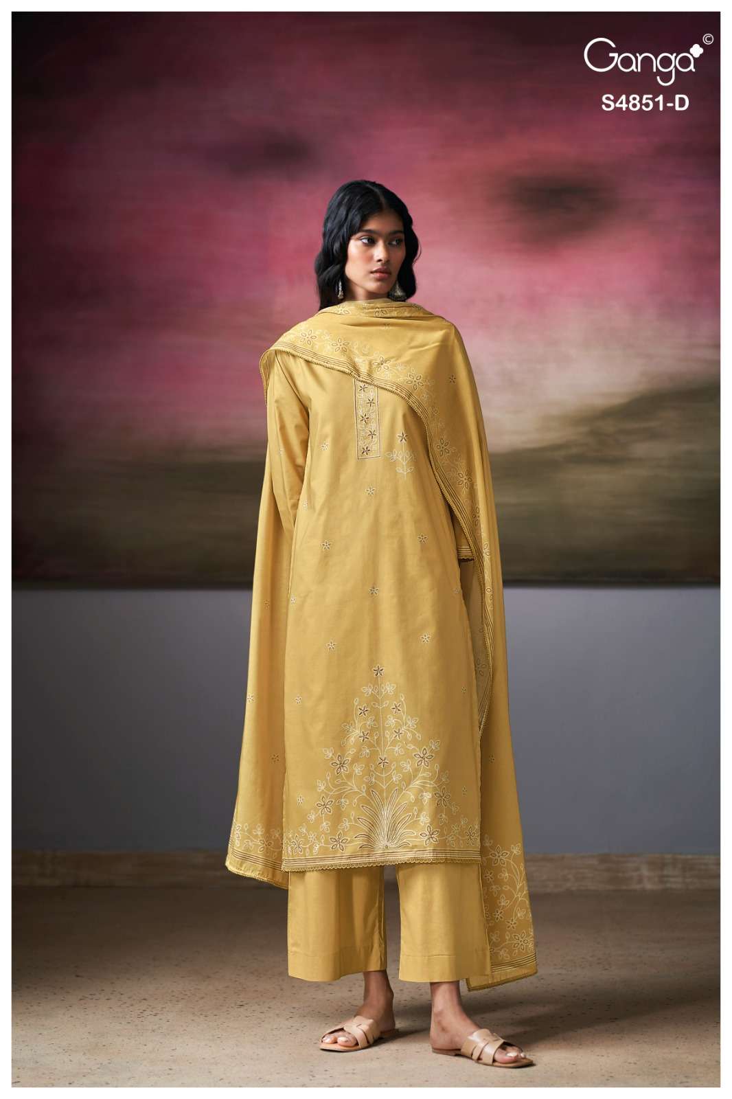 Ganga Fashion Pelyra 4851 Premium Cotton Dress Material - Amrah Wholesale