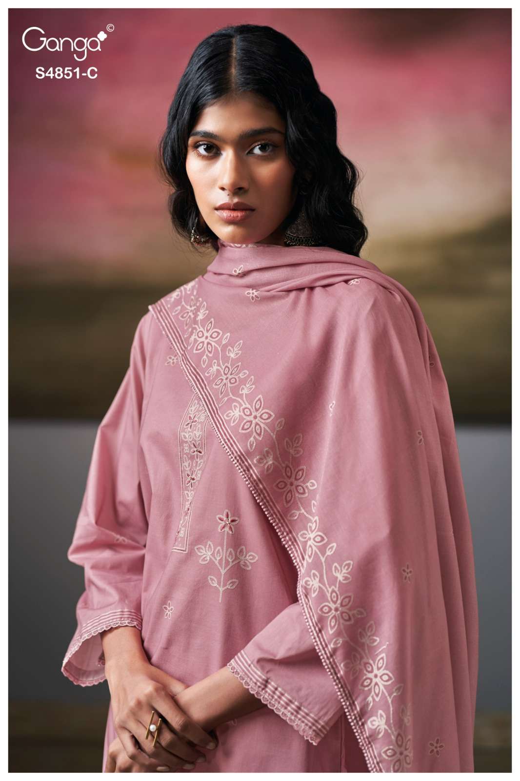 Ganga Fashion Pelyra 4851 Premium Cotton Dress Material - Amrah Wholesale