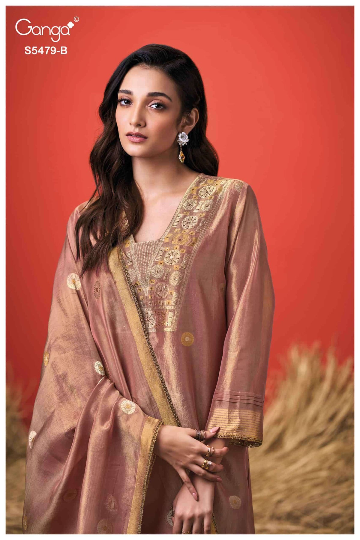 Ganga Fashion Peyra 5479 Pure Kanjivaram Silk Jacquard Dress Material