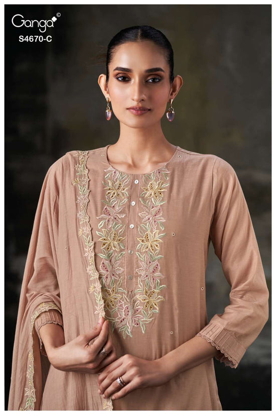 Ganga Fashion Piyasha 4670 Dress Material Wholesale Catalogue - Amrah Wholesale
