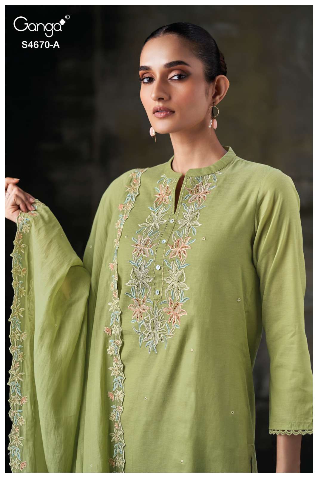 Ganga Fashion Piyasha 4670 Dress Material Wholesale Catalogue - Amrah Wholesale