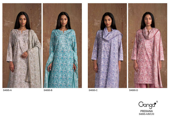 Ganga Fashion Prerana 4695 Salwar Suit Set Wholesale Catalogue - Amrah Wholesale