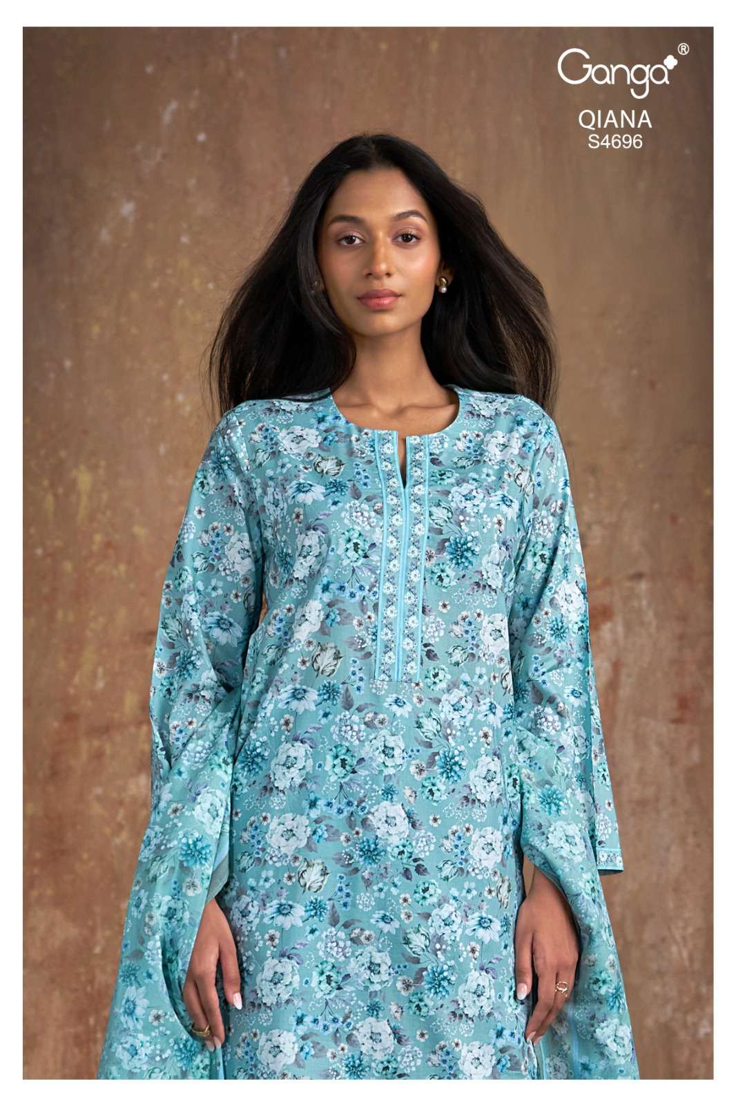 Ganga Fashion Qiana 4696 Cotton Dress Material Wholesale Surat - Amrah Wholesale