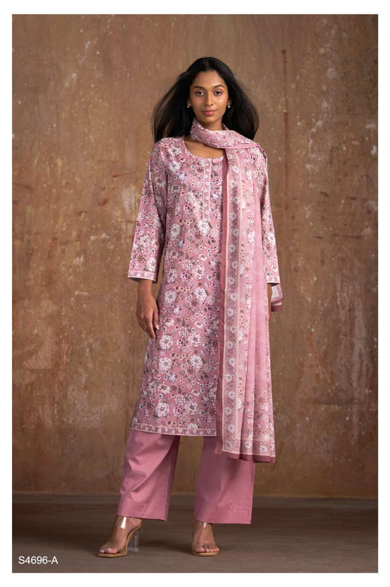 Ganga Fashion Qiana 4696 Cotton Dress Material Wholesale Surat - Amrah Wholesale